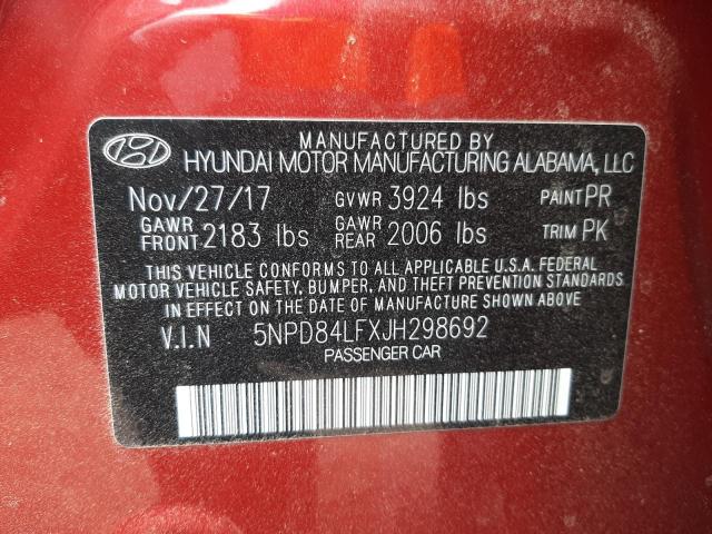 2018 HYUNDAI ELANTRA SE 5NPD84LFXJH298692