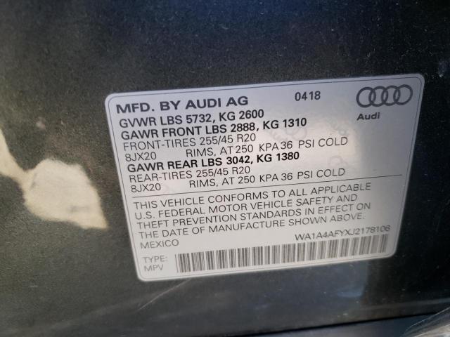 2018 AUDI SQ5 PREMIU WA1A4AFYXJ2178106
