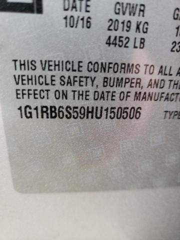 2017 CHEVROLET VOLT PREMI 1G1RB6S59HU150506