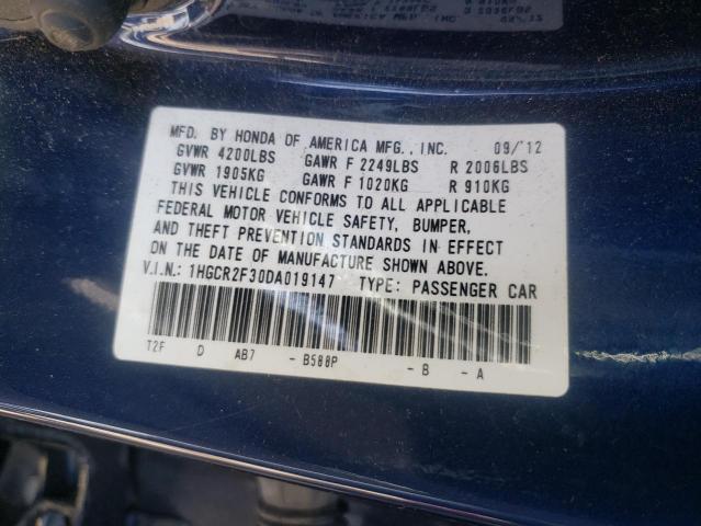 1HGCR2F30DA019147 Honda Accord Lx 2013. Фото: 9