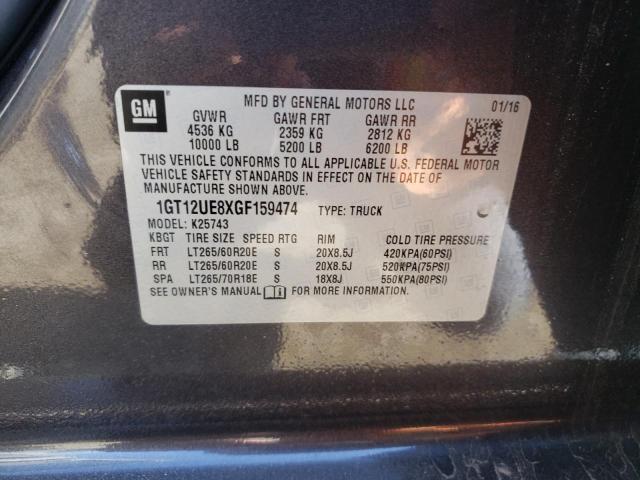 2016 GMC SIERRA K25 1GT12UE8XGF159474