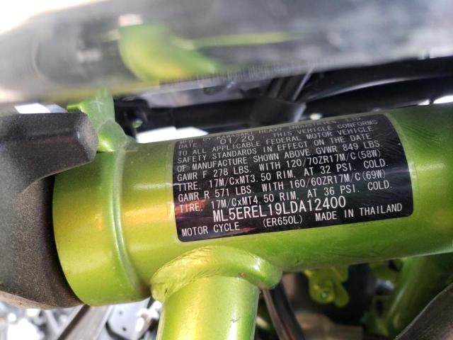 2020 KAWASAKI ER650 L ML5EREL19LDA12400