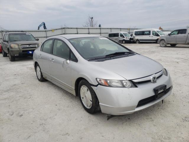 Salvage cars for sale from Copart Walton, KY: 2006 Honda Civic Hybrid