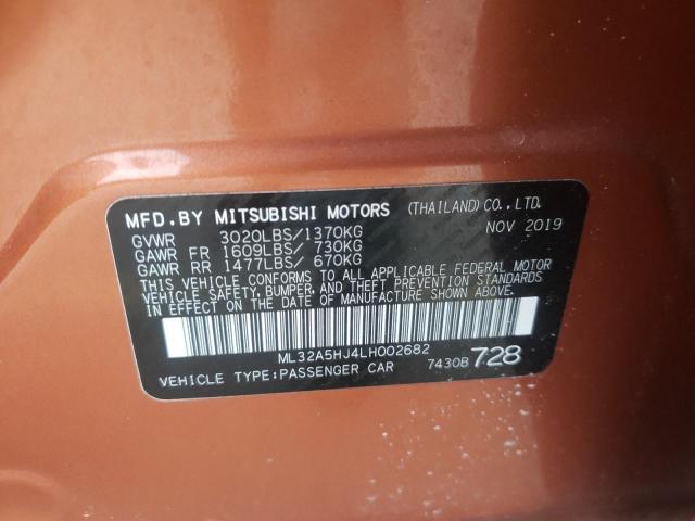 2020 MITSUBISHI MIRAGE LE ML32A5HJ4LH002682