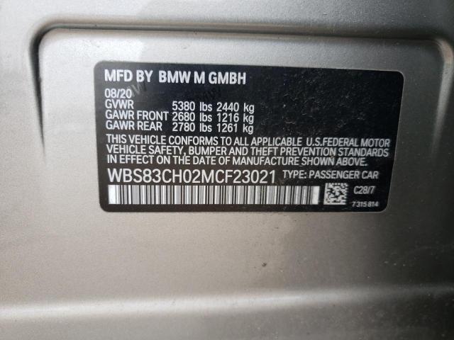 2021 BMW M5 WBS83CH02MCF23021