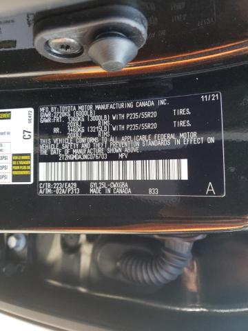 2022 LEXUS RX 450H 2T2HGMDA3NC076703