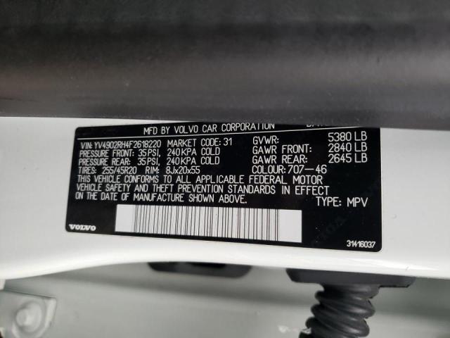 2015 VOLVO XC60 T6 R- YV4902RH4F2618220