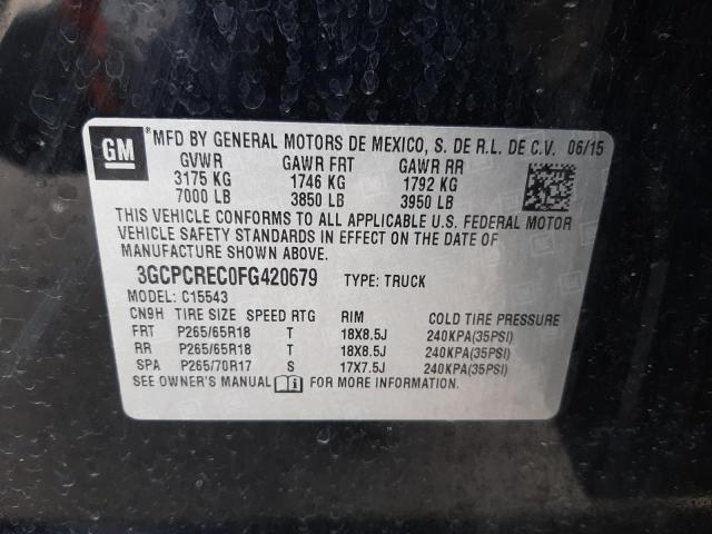 2015 CHEVROLET SILVRDO LT 3GCPCREC0FG420679