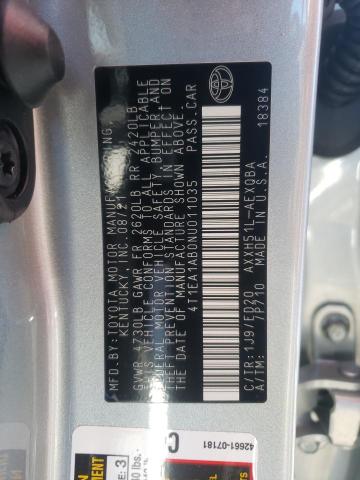 2022 TOYOTA AVALON NIG 4T1EA1AB0NU011035