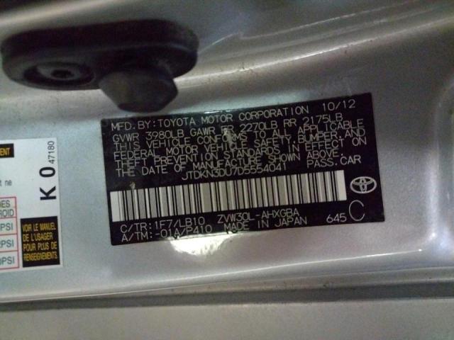 JTDKN3DU7D5554041 Toyota Prius 2013. Фото: 9