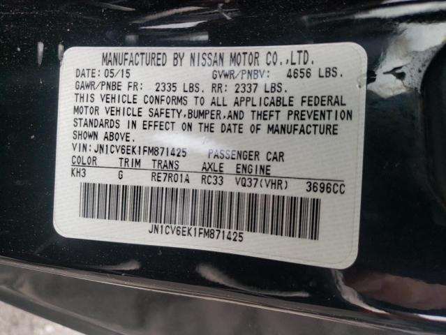 2015 INFINITI Q60 JN1CV6EK1FM871425