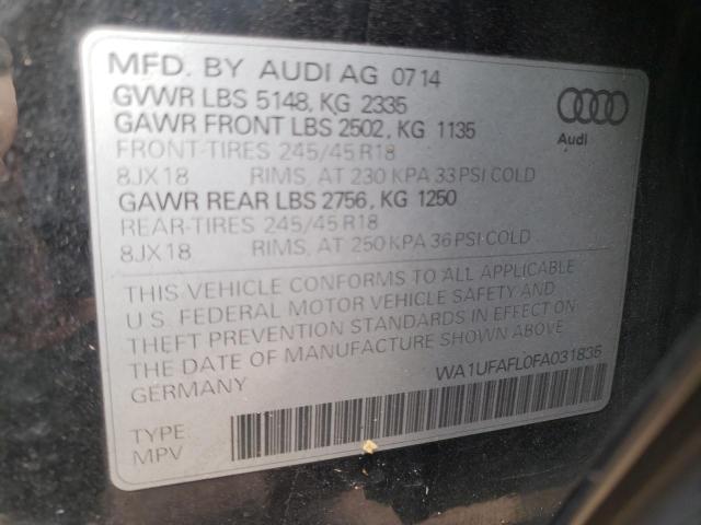 2015 AUDI A4 ALLROAD WA1UFAFL0FA031835