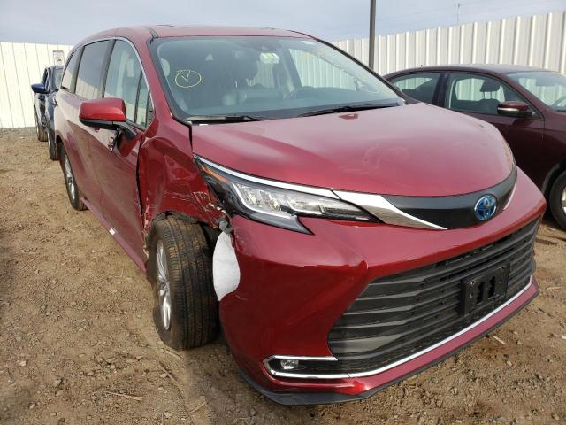 Toyota Sienna Vehiculos salvage en venta: 2022 Toyota Sienna XLE