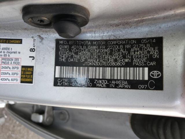 JTDKN3DU7E0380809 Toyota Prius 2014. Фото: 9
