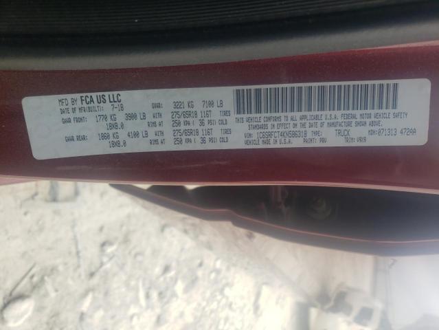 2019 RAM 1500 TRADE 1C6SRFCT4KN586318