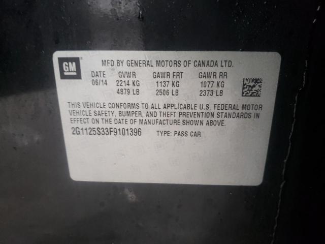 2015 CHEVROLET IMPALA LT 2G1125S33F9101396