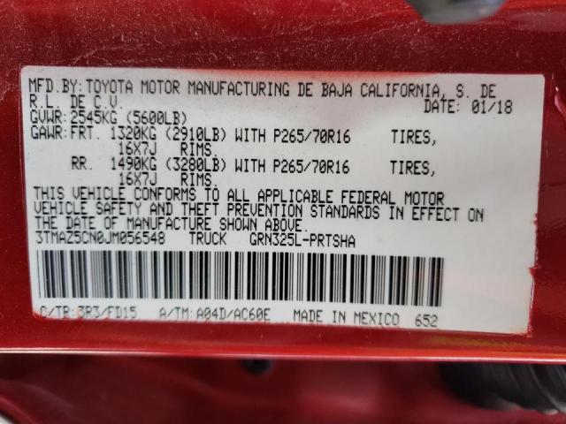 3TMAZ5CN0JM056548 Toyota Tacoma Dou 2018. Фото: 9