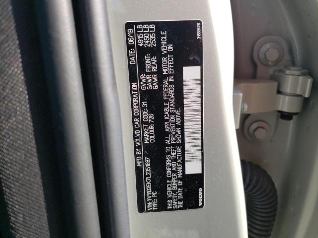 2020 VOLVO V60 T5 MOM YV1102EK7L2351887
