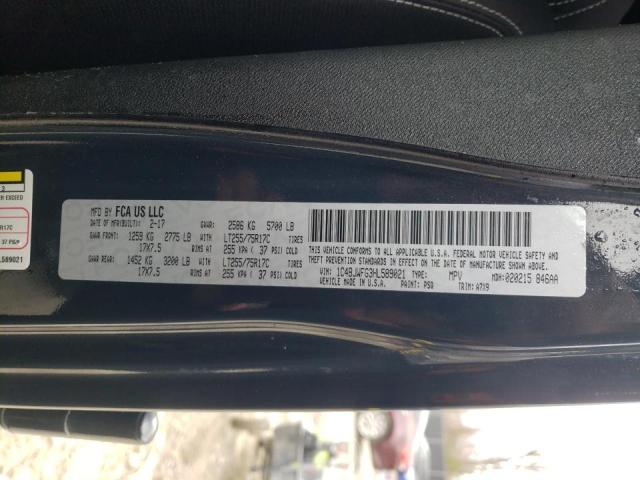 2017 JEEP WRANGLER 1C4BJWFG3HL589021