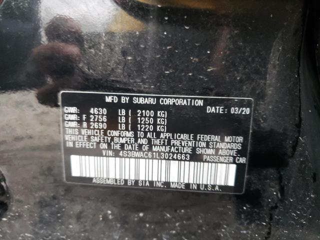 2020 SUBARU LEGACY PRE 4S3BWAC61L3024663