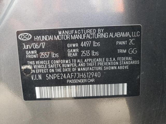 5NPE24AF7JH612940 Hyundai Sonata Se 2018. Фото: 9