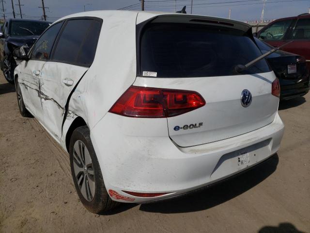 2016 VOLKSWAGEN E-GOLF SE WVWKP7AU6GW915151