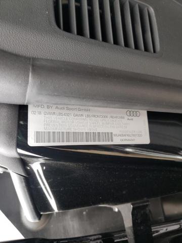 2018 AUDI R8 5.2 PLU WUAKBAFX6J7901320