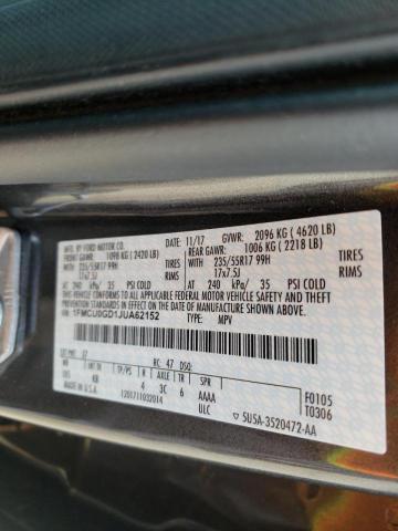 2018 FORD ESCAPE SE 1FMCU0GD1JUA62152