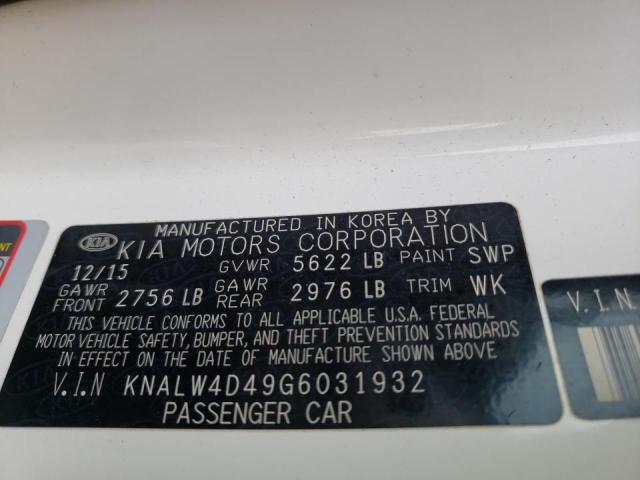 2016 KIA K900 KNALW4D49G6031932