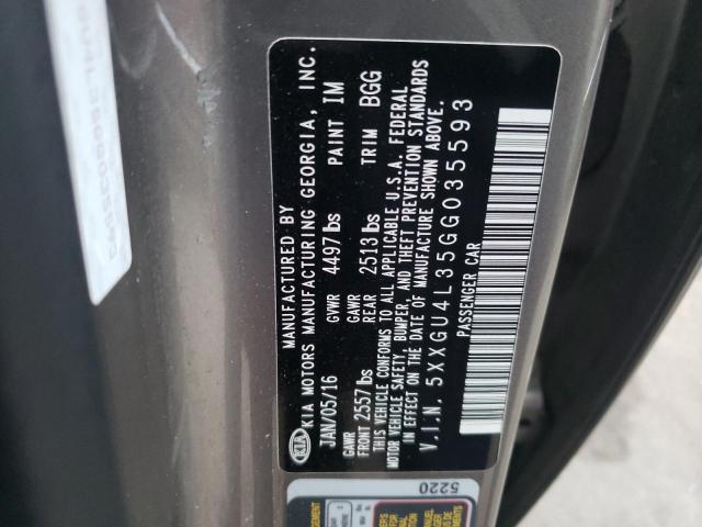 2016 KIA OPTIMA EX 5XXGU4L35GG035593