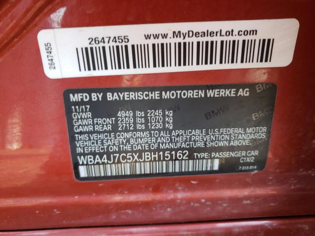 2018 BMW 440XI GRAN WBA4J7C5XJBH15162