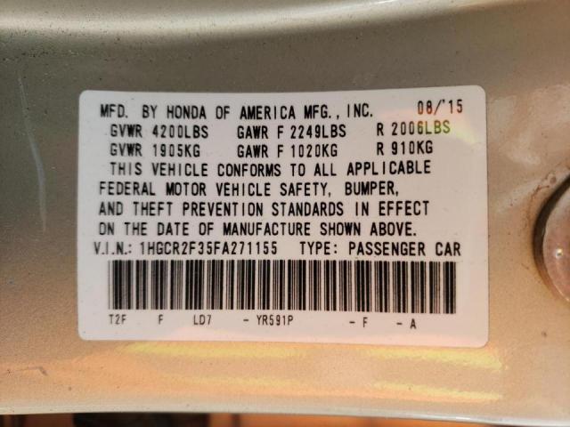 2015 HONDA ACCORD LX 1HGCR2F35FA271155