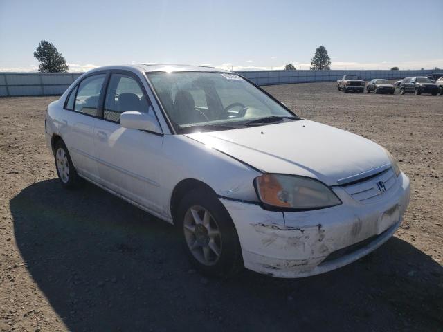 Salvage cars for sale from Copart Airway Heights, WA: 2002 Honda Civic EX