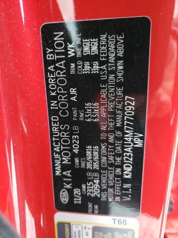 KNDJ23AU4M7770927 KIA SOUL LX