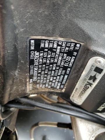 2019 KAWASAKI ZX1002 JKBZXVE19KA001863