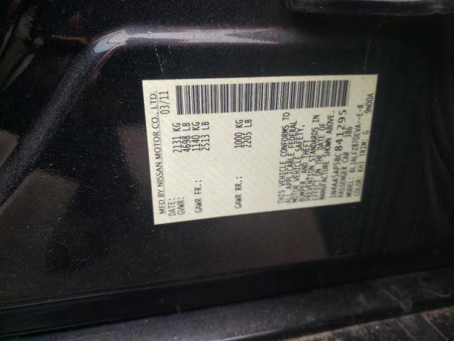 1N4AA5AP5BC841295 Nissan Maxima S 2011. Фото: 9