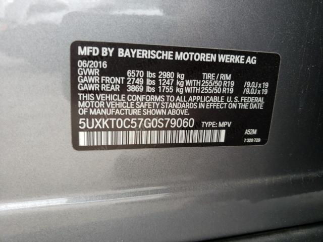 2016 BMW X5 XDR40E 5UXKT0C57G0S79060