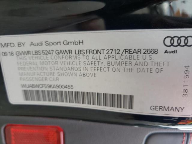 2019 AUDI RS5 WUABWCF59KA900455