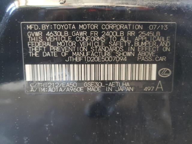 JTHBF1D20E5007094 Lexus Is 250 2014. Фото: 9