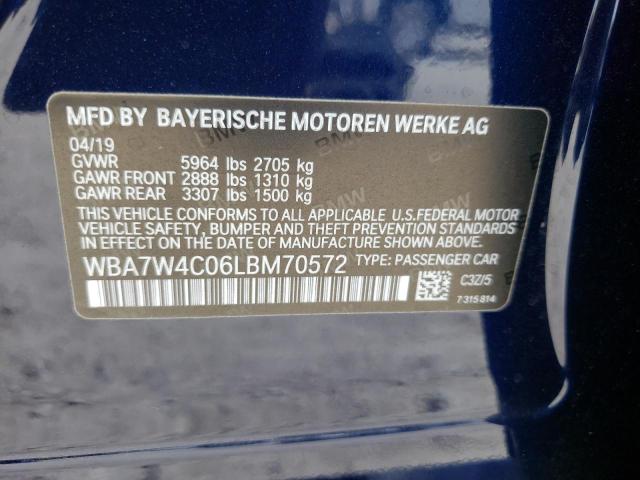 2020 BMW 745XE WBA7W4C06LBM70572