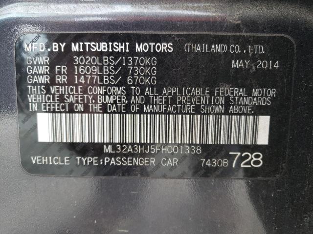 2015 MITSUBISHI MIRAGE DE ML32A3HJ5FH001338