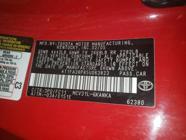 Фото: 4T1FA38P85U063823 - 10