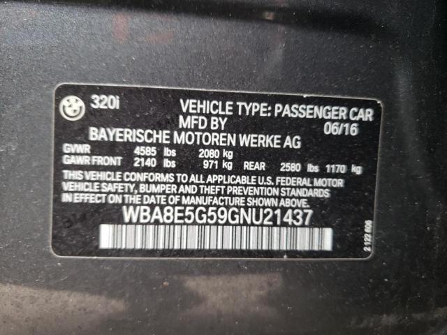 2016 BMW 320 XI WBA8E5G59GNU21437