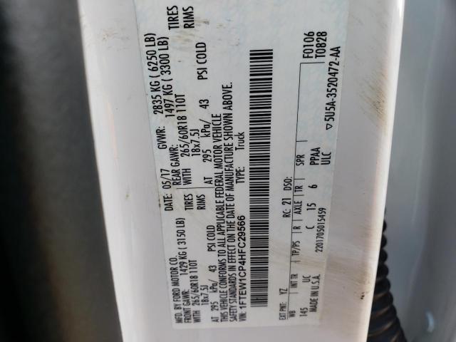 2017 FORD F150 SUPER 1FTEW1CP4HFC29566