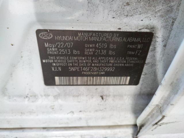 5NPET46F28H329992 Hyundai Sonata Gls 2008. Фото: 9