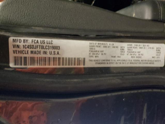 2020 DODGE DURANGO SS 1C4SDJFT0LC319003