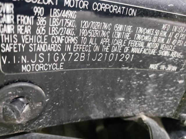 2018 SUZUKI GSX1300 RA JS1GX72B1J2101291