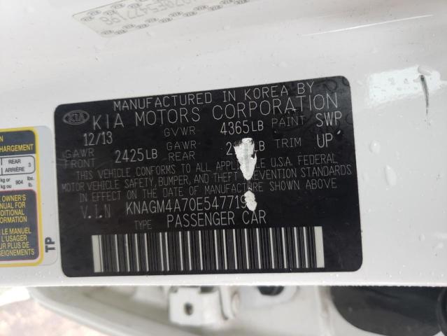 KNAGM4A70E5477198 Kia Optima Lx 2014. Фото: 9