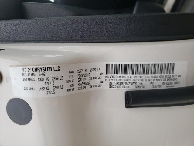 1J8GR48K48C238325 Jeep Grand Cher 2008. Фото: 9