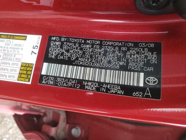 JTDKB20UX83399558 Toyota Prius 2008. Фото: 9